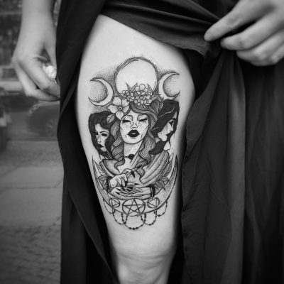 Selfmade-Tattoo-Berlin-Heydude-Vegan-Hekate-Goddess